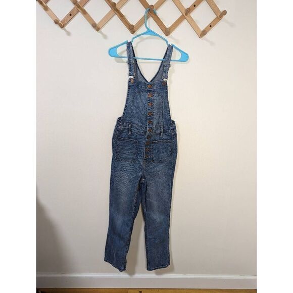 Madewell Bayfront Crop Overalls - Size Medium - Picture 1 of 9